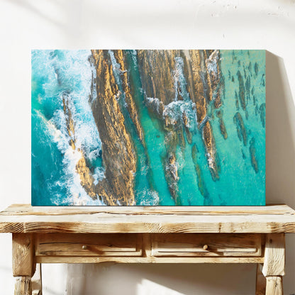 Snapper Rocks reef canvas print QLD wall art