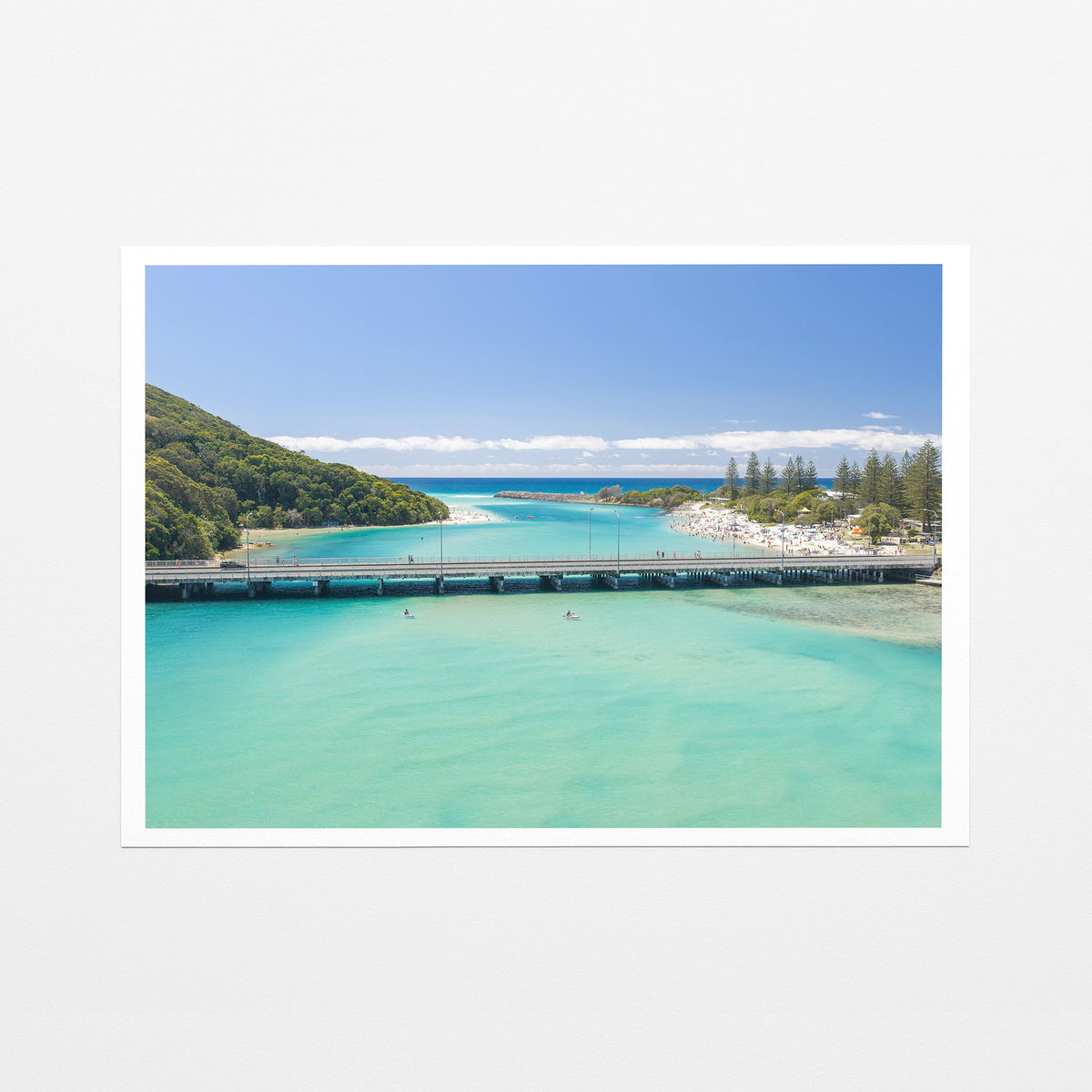 Tallebudgera Creek Bridge Canvas Print fine art paper print