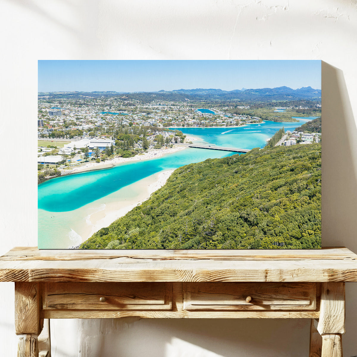 Tallebudgera Creek Lookout Canvas Print stretched canvas wall art