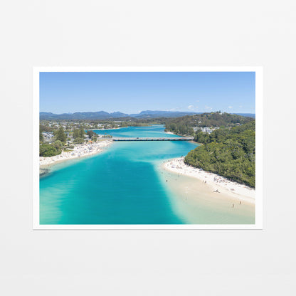 Tallebudgera Creek Sand Spit Wall Art fine art paper print