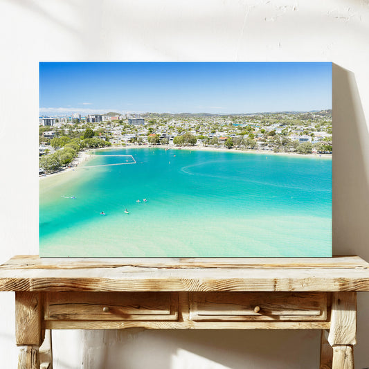 Tallebudgera Creek Beachfront Canvas stretched canvas wall art