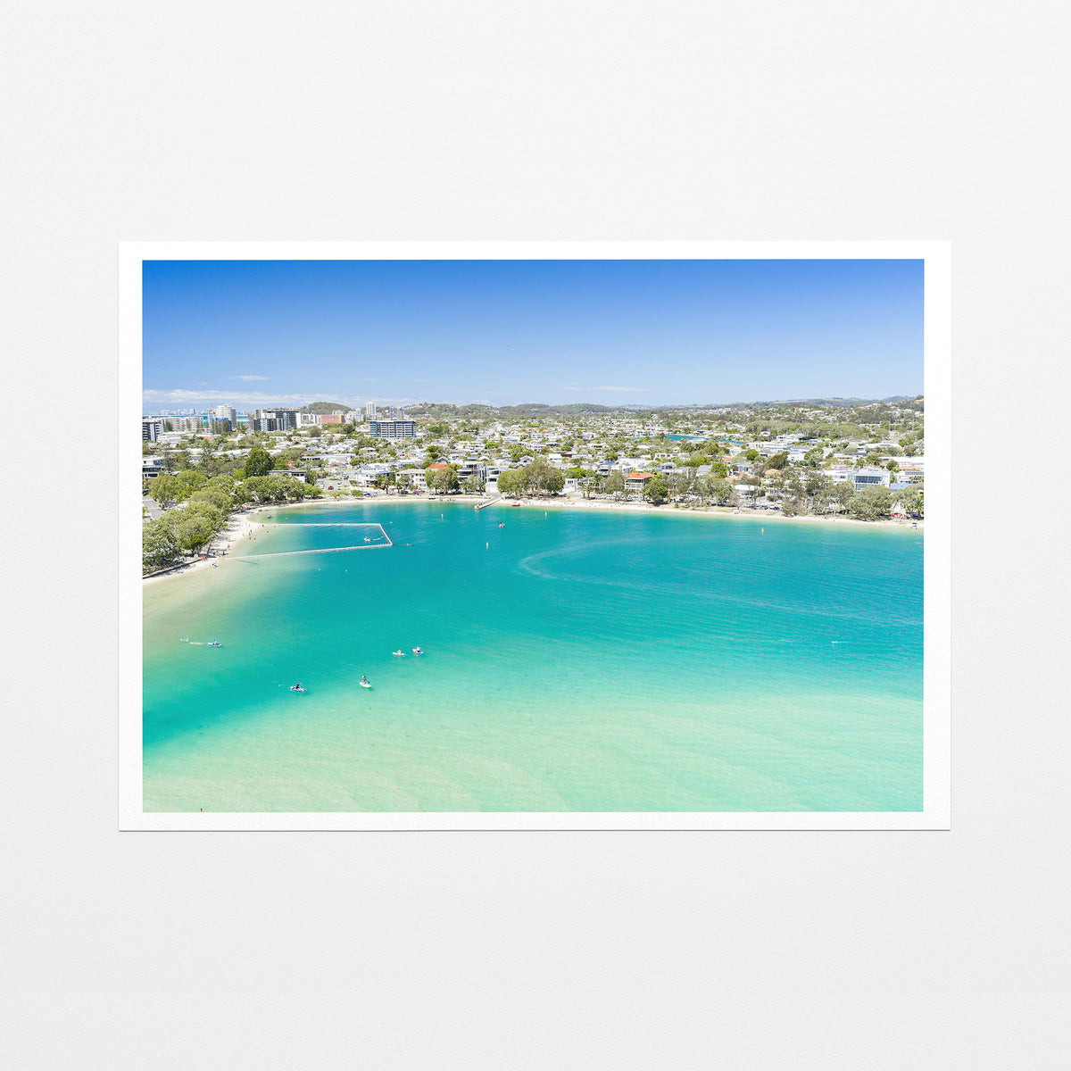 Tallebudgera Creek Beachfront Canvas fine art paper print