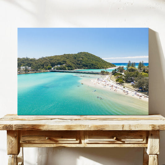 Tallebudgera Creek Headland Canvas Print stretched canvas wall art