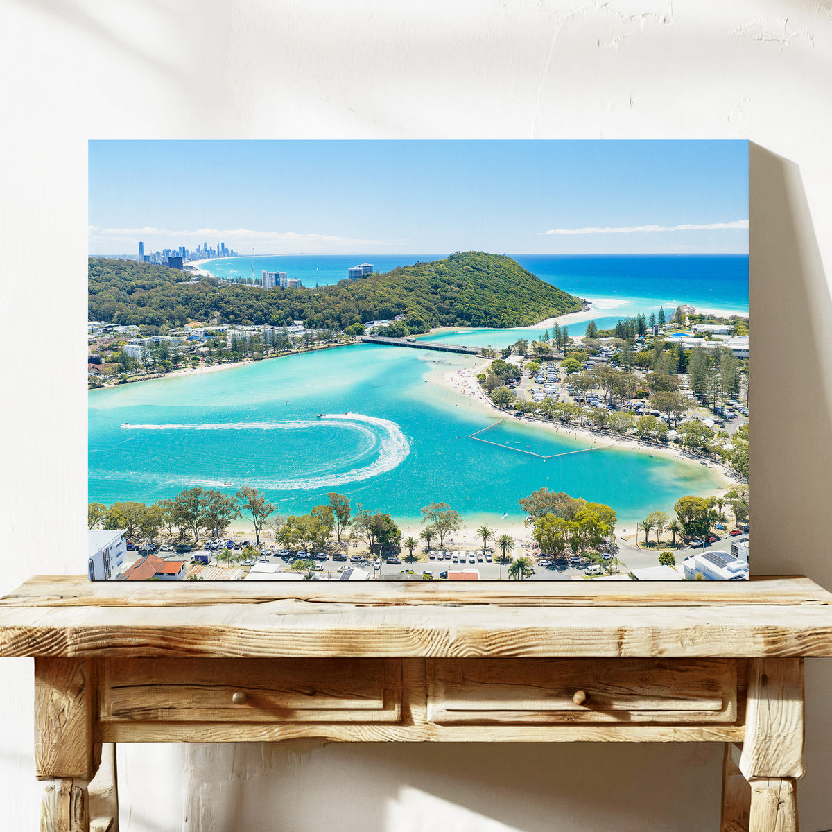 Tallebudgera Creek Currents Canvas Print stretched canvas wall art