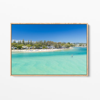 Tallebudgera Creek Wall Art oak framed canvas