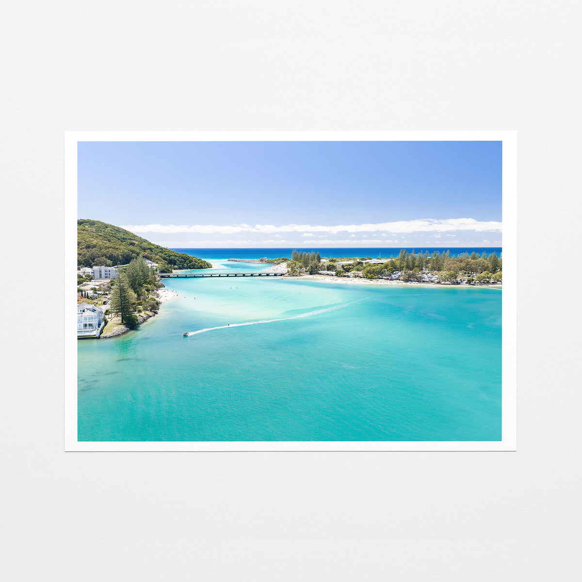 Tallebudgera Creek Entrance Canvas fine art paper print