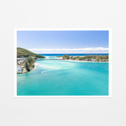 Tallebudgera Creek Entrance Canvas fine art paper print