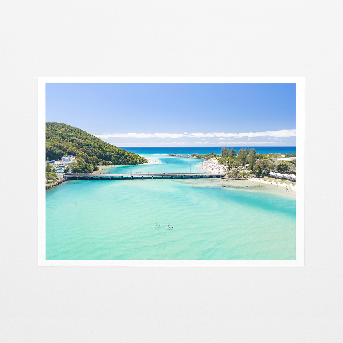 Tallebudgera Creek Swimmers Wall Art fine art paper print