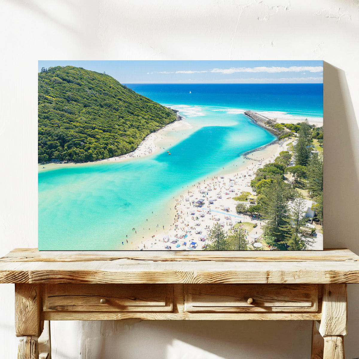 Tallebudgera Creek Sandbar Canvas Print stretched canvas wall art