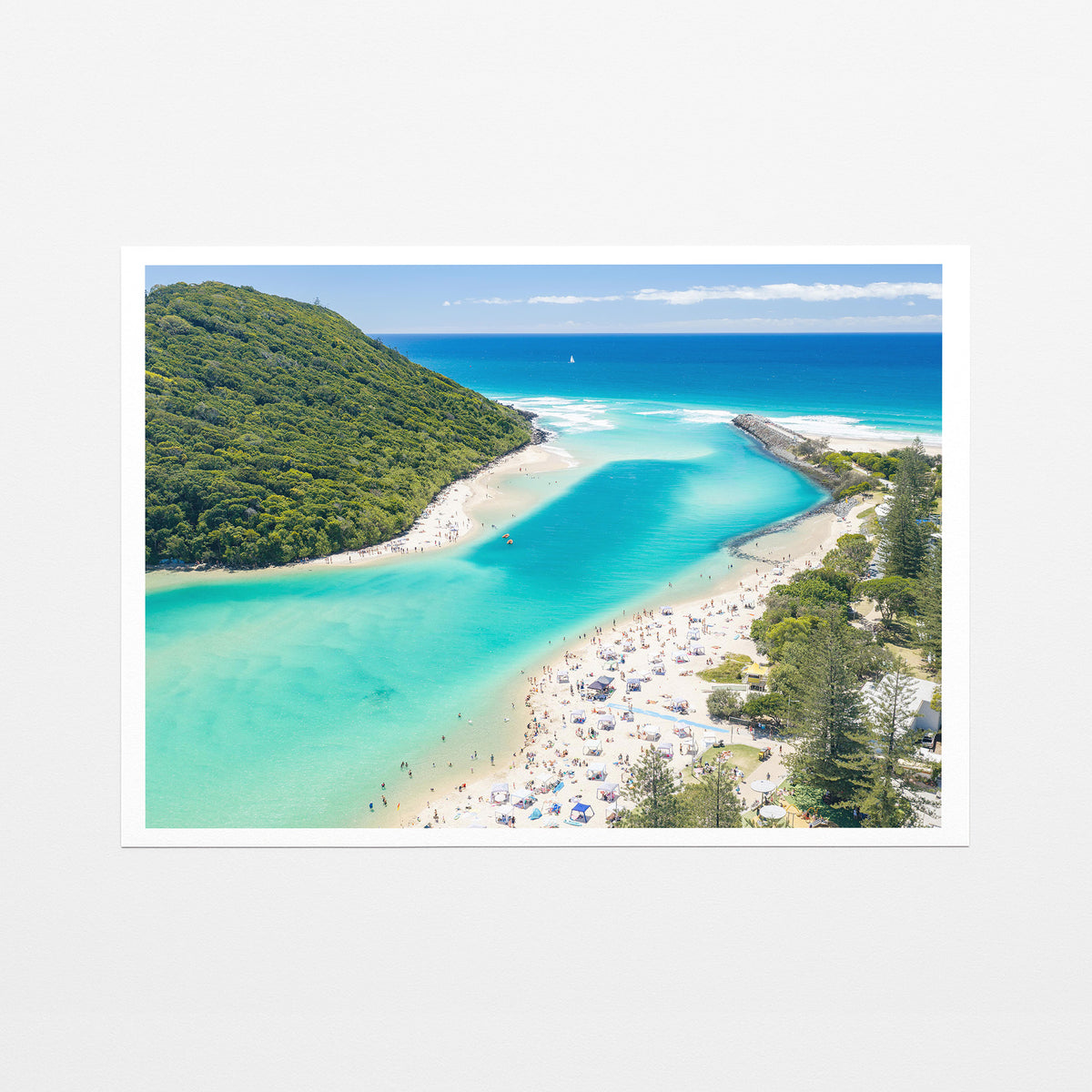 Tallebudgera Creek Sandbar Canvas Print fine art paper print
