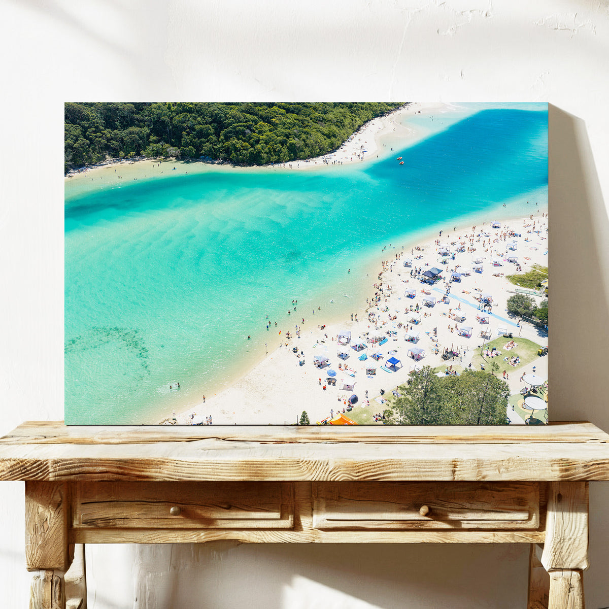 Tallebudgera Creek Summer Wall Art stretched canvas wall art