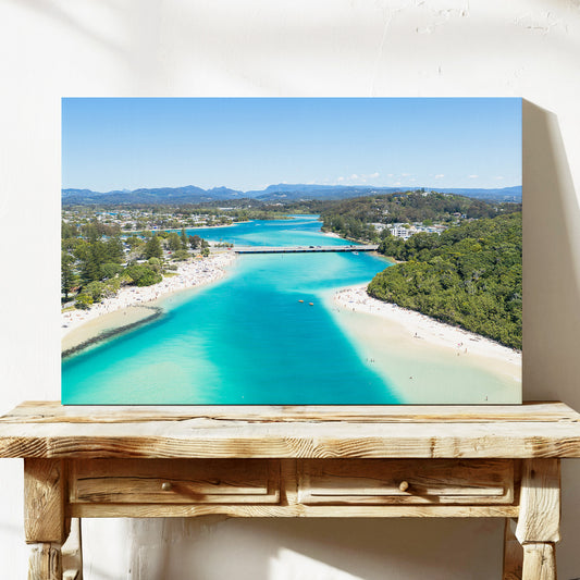 Tallebudgera Creek Channel Canvas Print stretched canvas wall art