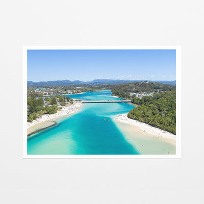 Tallebudgera Creek Channel Canvas Print fine art paper print