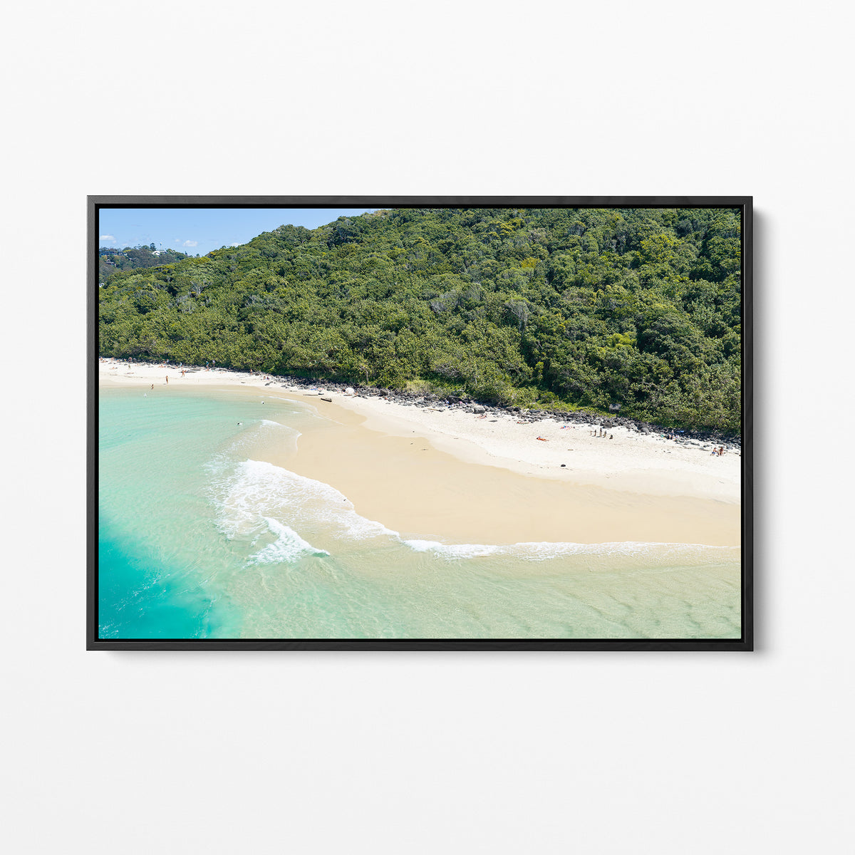 Tallebudgera Creek Bushland Canvas Print black framed canvas