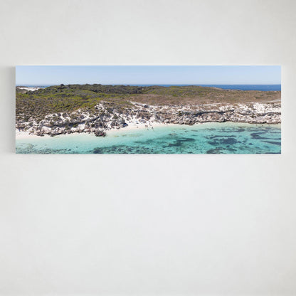 The Basin panoramic stretched canvas Rottnest Island