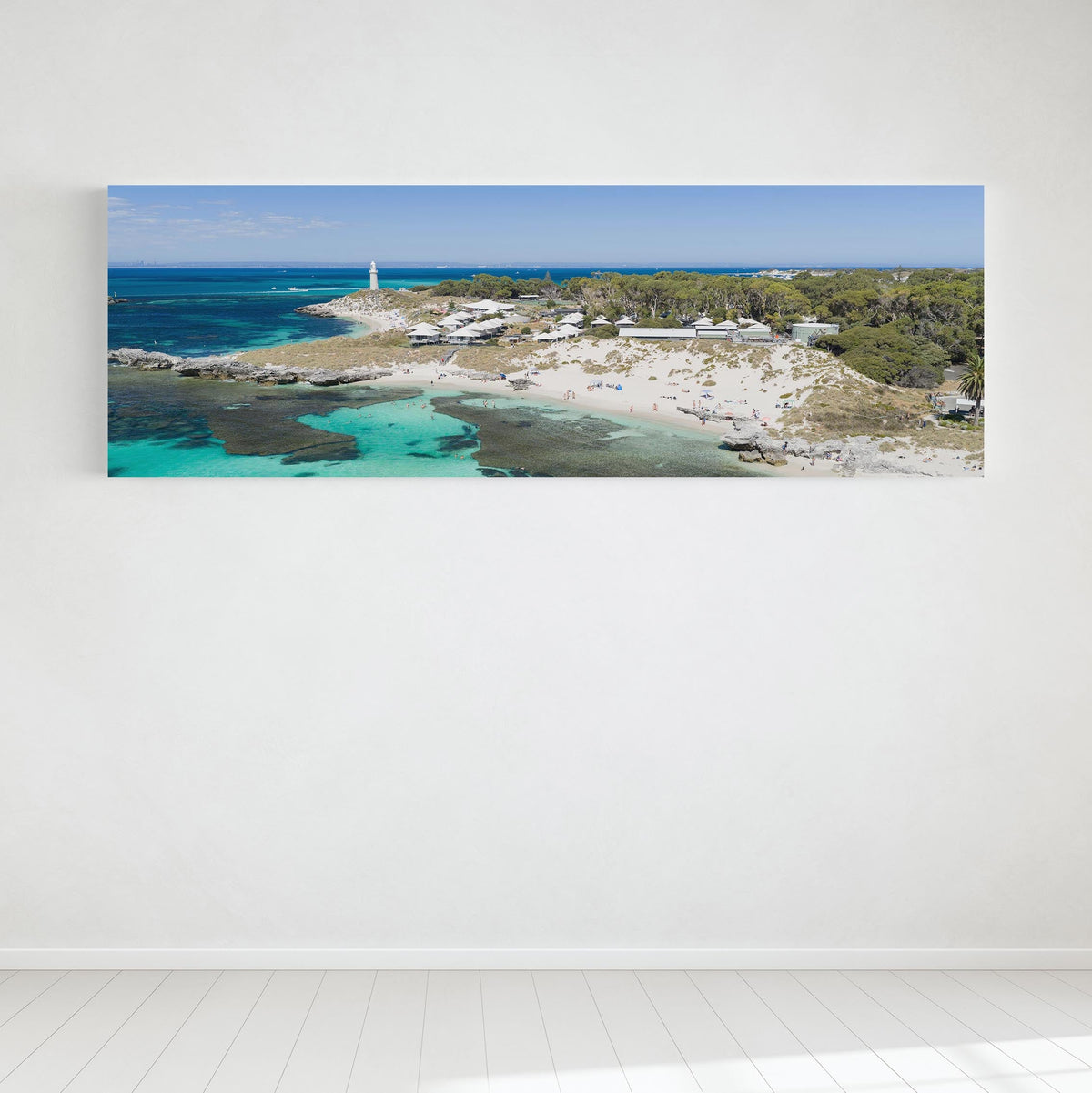 The Basin panoramic canvas wall art Rottnest Island WA