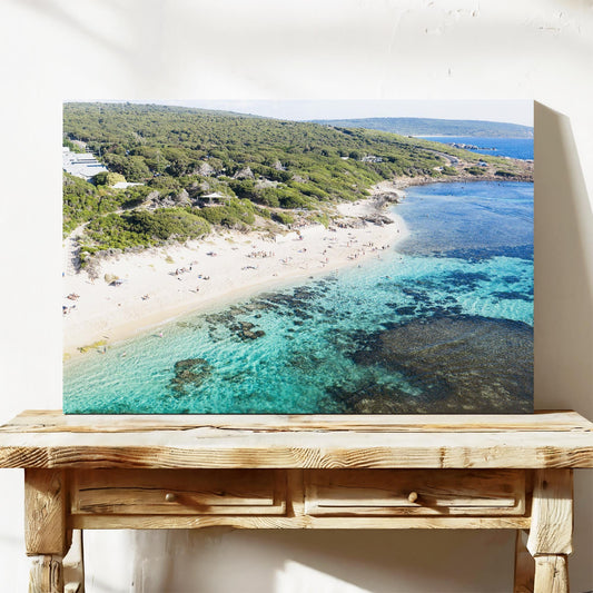 Yallingup coast aerial canvas wall art WA